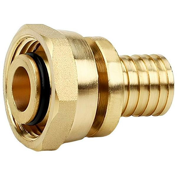 Муфта VARMEGA Slide-fit переходная (на евроконус) с накидн. гайкой, 16x3/4"EK, акс., латунь, VM51711