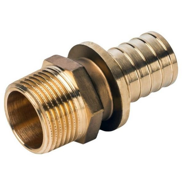 Муфта VARMEGA Slide-fit переходная (переходник) НР, 16х3/4", аксиальная, латунь, VM51212