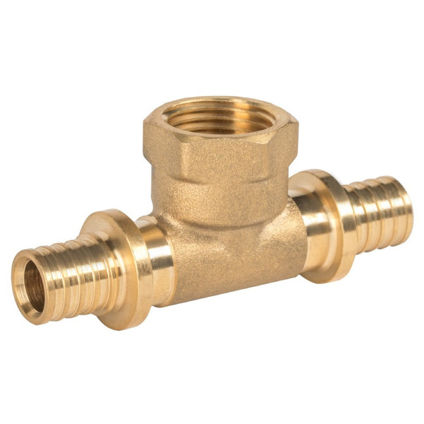 Тройник Royal Thermo ritable аксиальный, латунь ВР 20х1/2х20