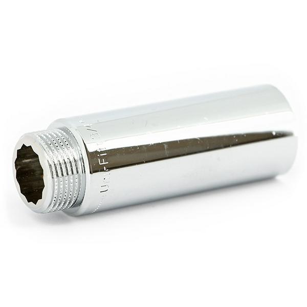 Удлинитель Uni-Fitt НВ 100 ммх1/2", хромированный