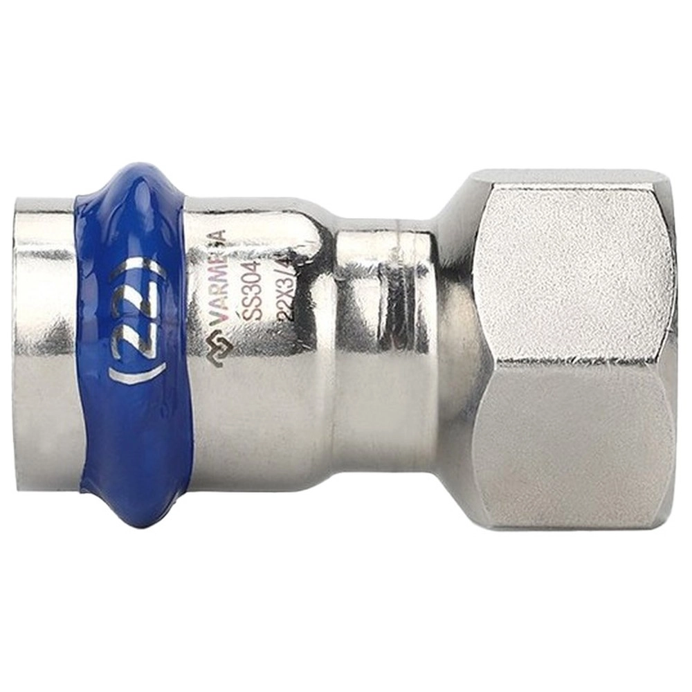 Изображение товара Муфта раструбная VARMEGA Inox Press ВР 22х3/4" для труб из нержавеющей стали