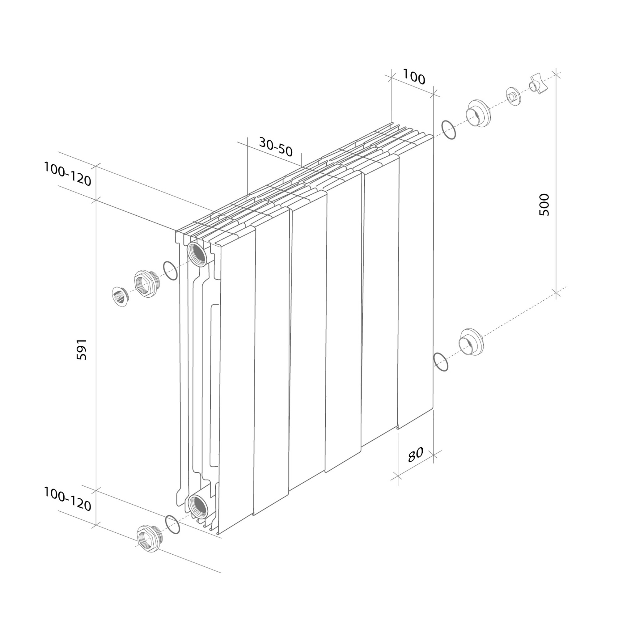 Радиатор Royal Thermo PianoForte 500 /Silver Satin - 4 секц. VDR купить  оптом по выгодной цене с доставкой — оборудование для бизнеса РУСКЛИМАТ