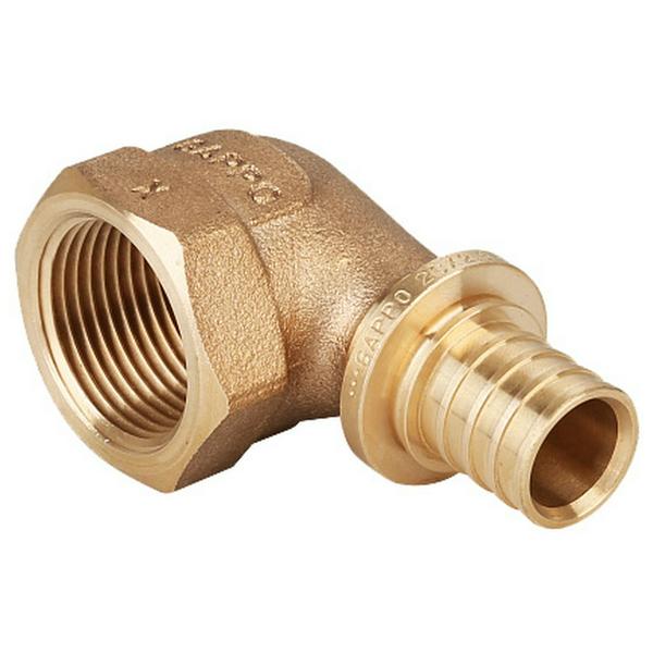 Угольник-переходник Gappo с внутренней резьбой, бронзовый 25-Rp 1" (1/10), арт. G2311.2506
