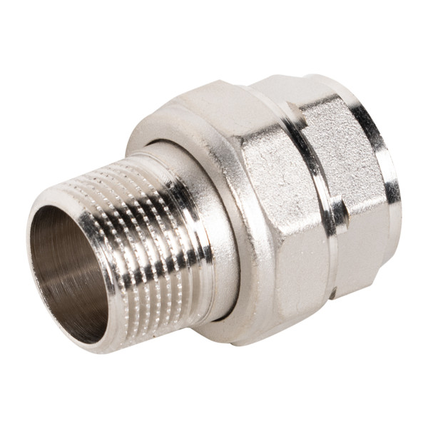 Соединение разъемное прямое (американка) LD DN20 вн-нр, латунь никелированная (с биркой)