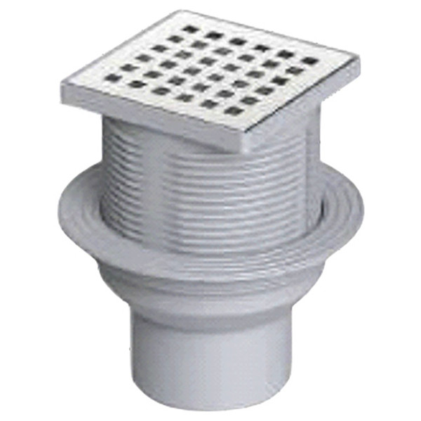 Трап с верт. сливом 110 мм нерж. решетка 150*150 мм регул., комб. затвор VALFEX (VF.031.110K.150.01)