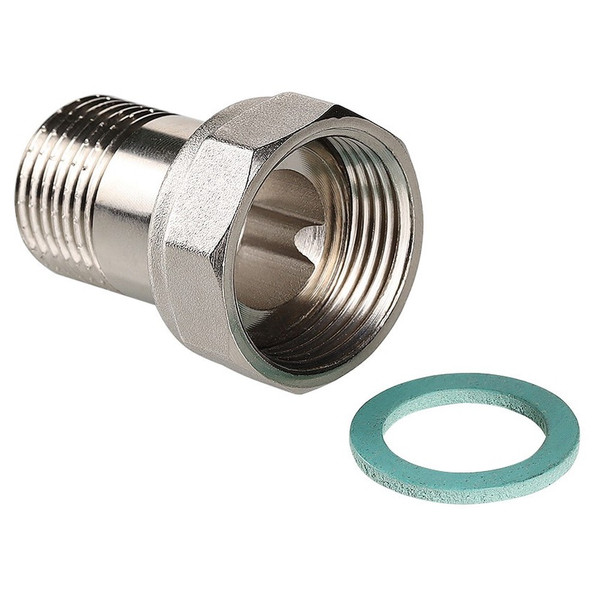 Полусгон с накидной гайкой и наружной резьбой 3/4"x3/4" ПУ, арт. VTr.613.N.0505