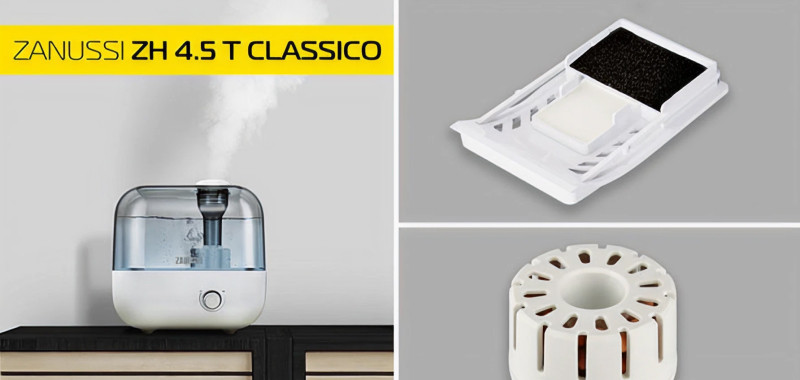 Новинка "Увлажнитель ультразвуковой Zanussi ZH 4.5 T Classico"