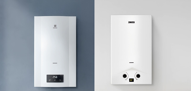 Возможности газовых колонок Electrolux и Zanussi