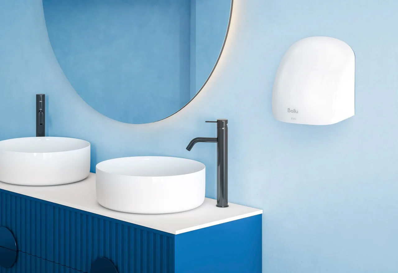 Чистая работа: Ballu представил первую сушилку для рук с двойной системой фильтрации