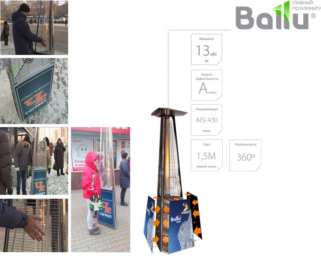 Обогреватели Ballu – эффективная рекламная площадка. Практика Красноярска